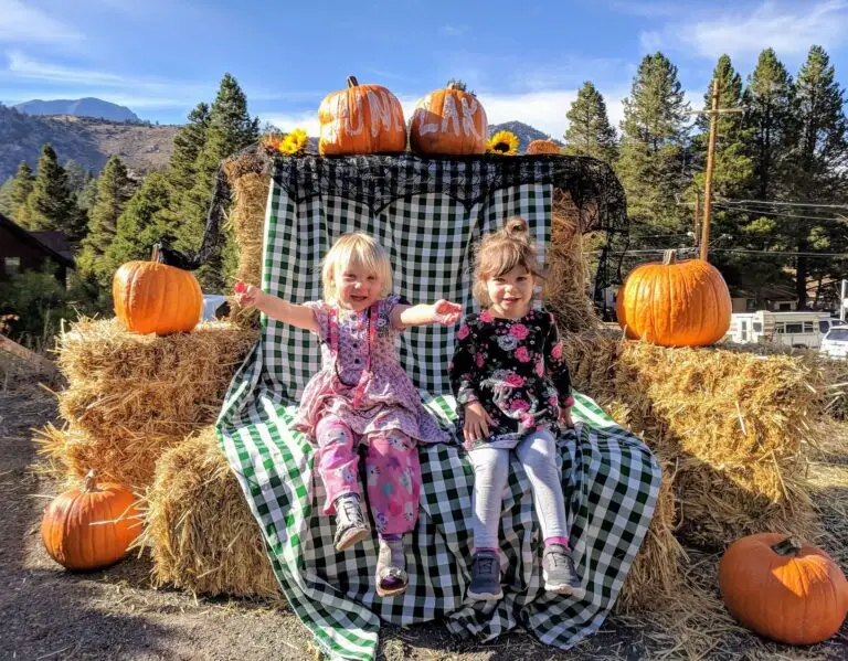 Children outdoors at a June Lake Little Loopers event